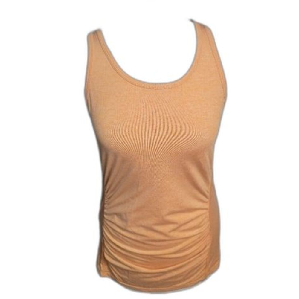 Maternity Sm Orange Athletic Tank Top Racerback Scoop Neck